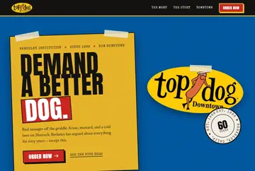Top Dog Downtown, Berkeley: a Webbit site